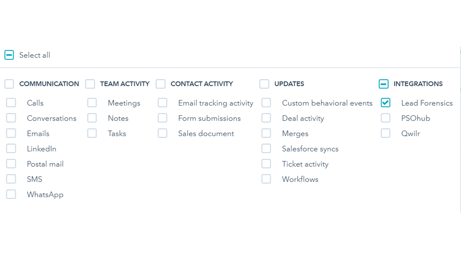 Creating custom timeline events